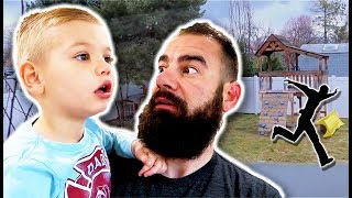 He Broke Into Our BACKYARD and BUSTED Our Swing SET!