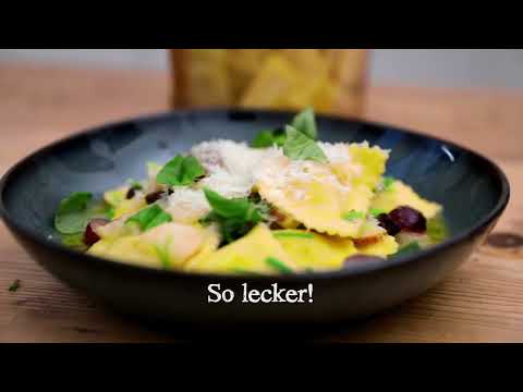 Hilcona Mezzelune 4 Formaggi mit Birnen & Trauben