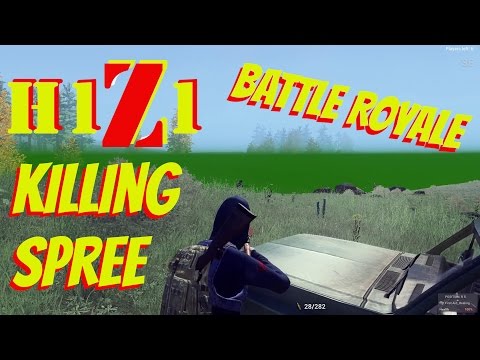 Killing Spree (8 kills and a Win) - H1Z1 Battle Royale