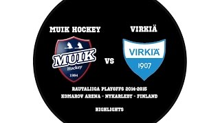 preview picture of video 'Muik Hockey - Virkiä : Highlights 25.2.2015'