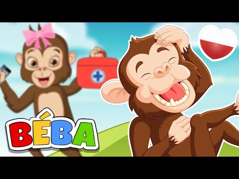 Pięć małych małpek | Piosenka do tańca dla dzieci | BÉBA