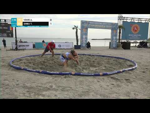 Round 1 Women's BW - 60 kg: A. VEKRI (GRE) v. T. SIRBU (ROU)