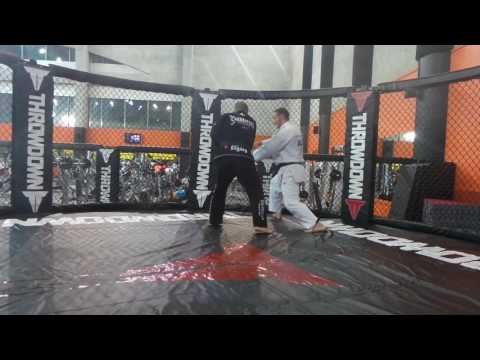 Ali Smail with hamid Nabah practicing jujitsu duo system 2014