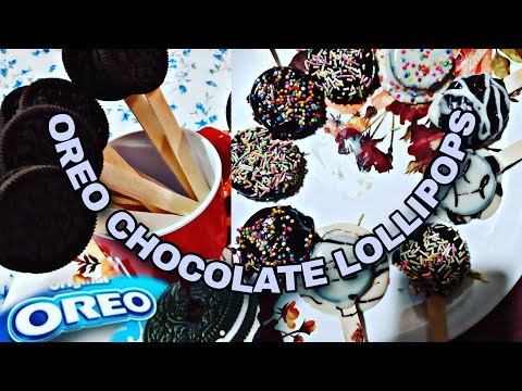 Oreo Choclate lollipops||Bis pops ||Biscuit Lollipop kids party Recipe|By Cook With Ameena