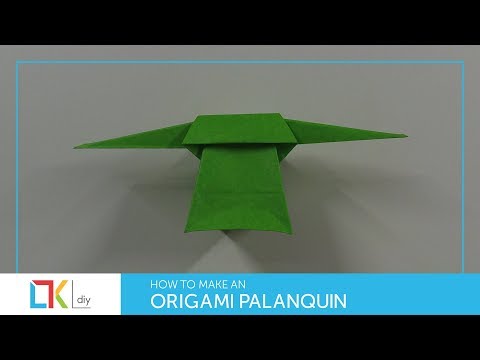 Origami toys #88 - How to make an origami palanquin