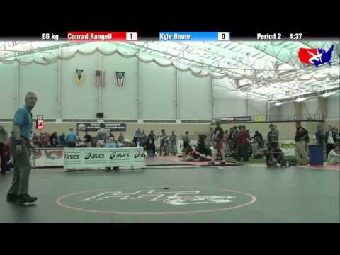 Conrad Rangell vs. Kyle Bauer at 2013 ASICS University Nationals - FS