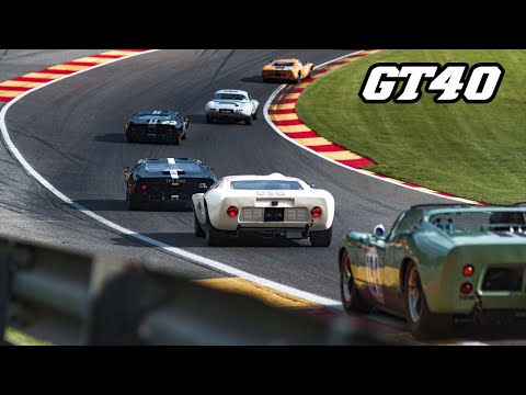 1965 FORD GT40 | V8 Flybys, Powerslide, Downshifts & Engine Warm-up