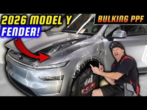 2026 Tesla Model Y Juniper Fender PPF Installation | How to Bulk Install Paint Protection Film