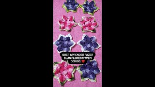 QUER APRENDER FAZER SUAS FLORES???VEM COMIGO.