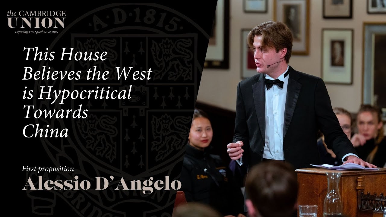 Alessio D'Angelo | This House Believes the West is Hypocritical Towards China | Cambridge Union