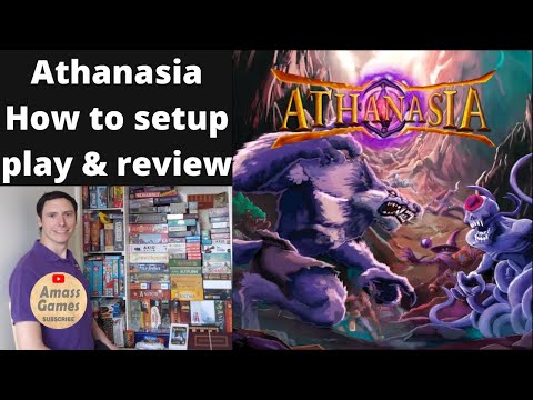Athanasia - How to set up, play and review by * AmassGames * Kickstarter preview back! 4K tactical