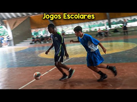 Jogo dos menores - a quadra FERVEU🔥⚽ (Jogos Escolares)