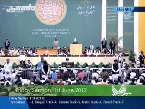 English Friday Sermon 1st June 2012, Fulfill your obligations to mankind - Islam Ahmadiyya