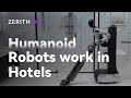 Humanoid Robots Working In The Service Industry Such As Hotels Zerith H1