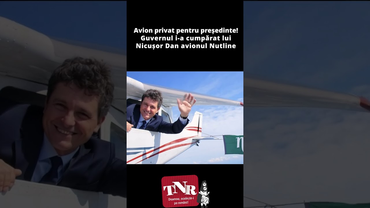 Avion privat pentru președinte! Guvernul i-a cumpărat lui Nicușor avionul Nutline