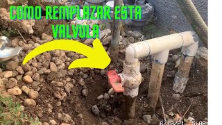 Como Remplazar una Valvula de Paso or Shut off 3/4 De Plastico por una de Cobre