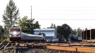 preview picture of video 'Amtrak Cascades train 507 with the King Tut unit #470 at Salem, Oregon 7-26-2012'