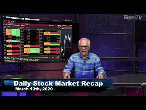 March 13th, Daily Stock Market Recap with Tom O'Brien - 2020