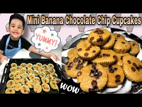 Mini Banana Chocolate Chip Cupcakes | Simple and Easy | Jaydee’s Vlog