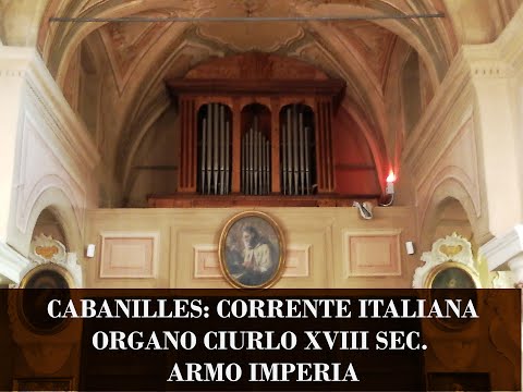 Corrente Italiana, Cabanilles, Organo Anonimo XVIII sec (Ciurlo), Armo (IM), Vallinmusica.