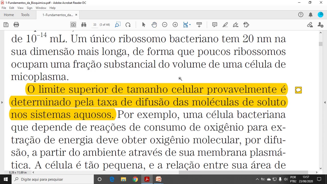 Aula 1 ACH5542 - Fundamentos de Bioquímica