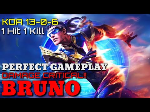 #BRUNO #PROPLAYER BRUNO PERFECT PLAYS || META BRUNO 90% WIN RATE!!-MOBILE LEGENDS
