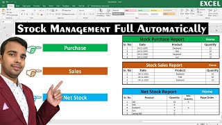 Stock Management Fully Automatically in Excel me s