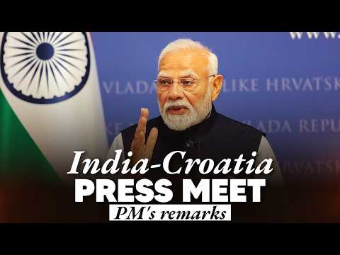 PM Modi's remarks during joint press meet with PM Plenković of Croatia