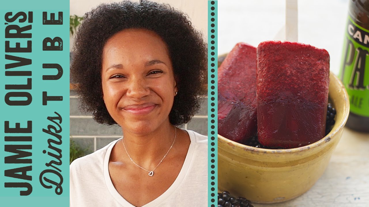 Frozen pale ale & blackberry lollies video Jamie Oliver