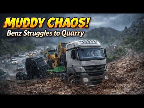 Quarry Delivery Gone Wrong | Benz Truck vs Traffic & Mud | Truckers of Europe 3