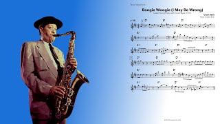 Lester Young - Boogie Woogie (I May Be Wrong) | Solo Transcription