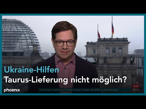 phoenix nachgefragt mit Paul-Anton Krüger zu weiteren Waffenlieferungen an die Ukraine am 11.03.24