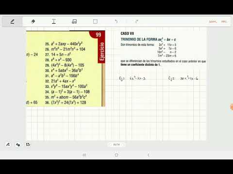 Trinomio ax2+bx+c (Aspa)