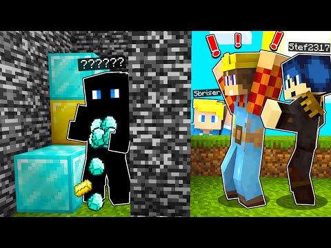 I MIEI AMICI ENTRANO NEL BUNKER SEGRETO NELLA BIG VANILLA SU MINECRAFT!!