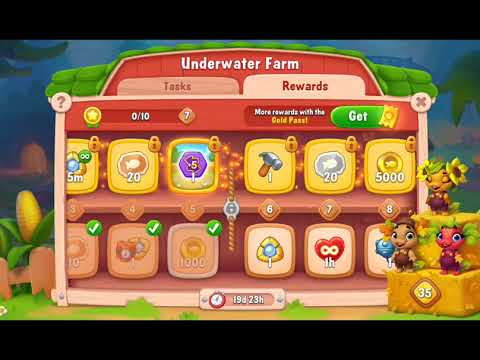 Fishdom 2021 - Underwater Farm Reward   #playrix #fishdom #gaming