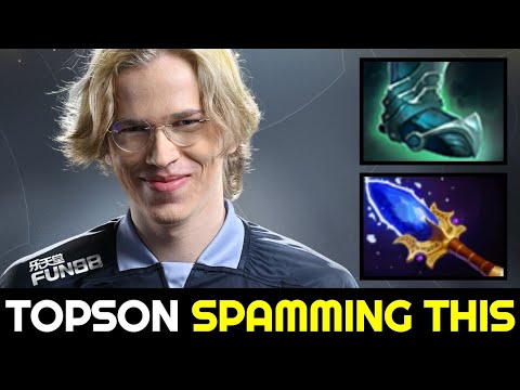 TOPSON Keep Spamming This Hero with 14min Guardian Greaves 7.32d Dota 2