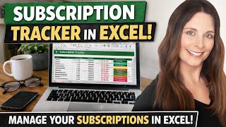 Subscription Tracker Template in Excel - Track Spending & Due Dates with Ease!