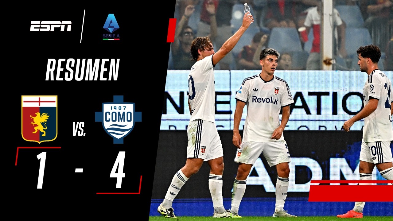 NICO PAZ MARCÓ EN LA GOLEADA DEL COMO A DOMICILIO ANTE GENOA | Genoa 1-4 Como | RESUMEN