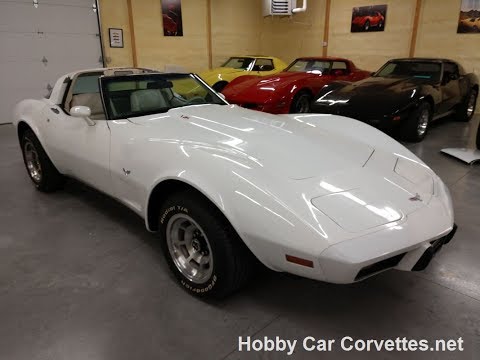 1979 White White Corvette 29K Miles Automatic For Sale Video