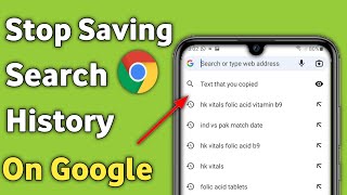 How to Stop Google Chrome From Saving Search History | Google Me Search History Band Kaise Kare