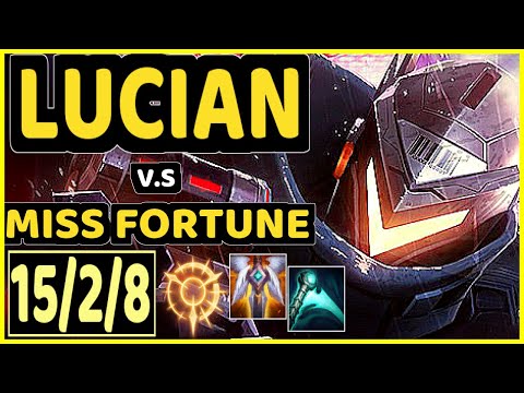 UPSET (LUCIAN) vs MISS FORTUNE - 15/2/8 KDA BOTTOM ADC CHALLENGER GAMEPLAY - EUW