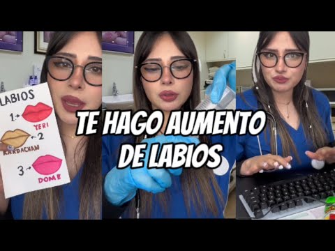 Te hago aumento de labios pero eres nuestra primera cliente #asmr #roleplay #relax