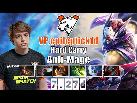 [COMEBACK] Anti-Mage | VP.epileptick1d | Hard Carry Anti-Mage | 7.27d Gameplay Highlights
