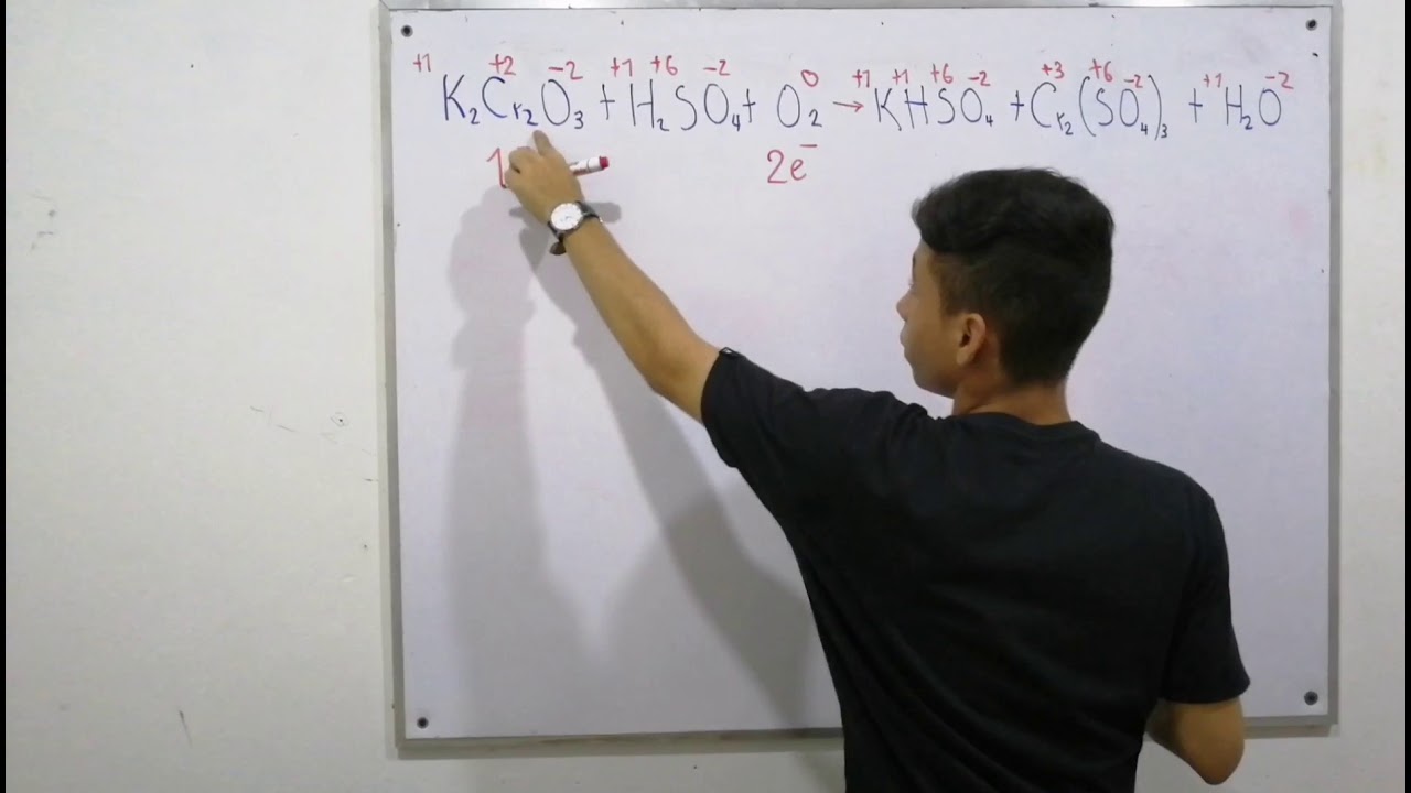 Balanceo Redox K2Cr2O3 + H2SO4 + O2 KHSO4 + Cr2(SO4)3 + H2O
