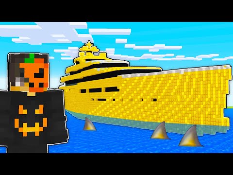 ZENGİN VS FAKİR DEVASA YAT YAPI KAPIŞMASI! - Minecraft