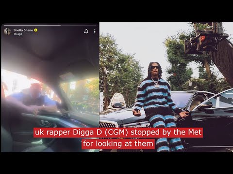 uk rapper Digga D stopped by the Met for looking at them #ukdrill