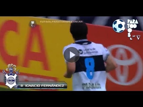 Gol Fernández. Gimnasia 1 - Olimpo 0. Fecha 12. Torneo Inicial 2013. Fútbol Para Todos