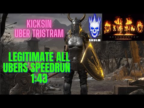 D2R All Ubers Speedrun [1:43] Assassin INSANE SPEED Uber Tristram Diablo 2 Resurrected 2.3