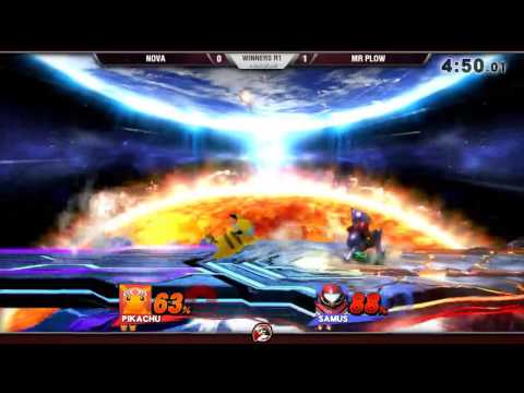 VS Weekly 6/2/16 - Winners R1 - Nova (Pikachu) vs. Mr Plow (Samus) - Smash 4