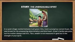English Stories V3 - The Unbreakable Spirit |Santhu Analytics|
